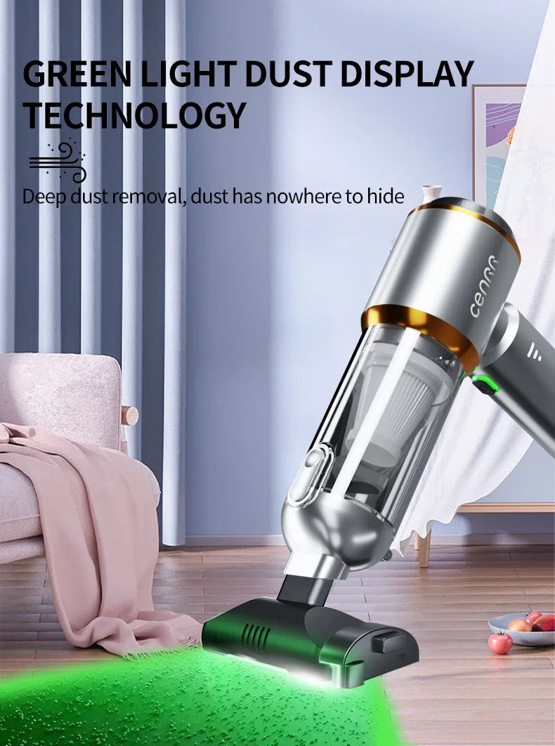 CENRR Powerful Mini Car Vacuum Cleaner 998000PA Cordless Portable Vacuum Cleaner for Home Appliance Handheld Blower Car Cleaner